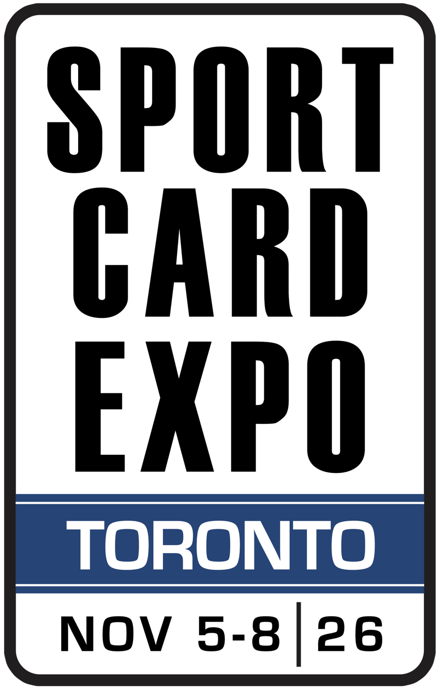 Logo du Sport Card Expo Toronto, 5 au 8 novembre 2026