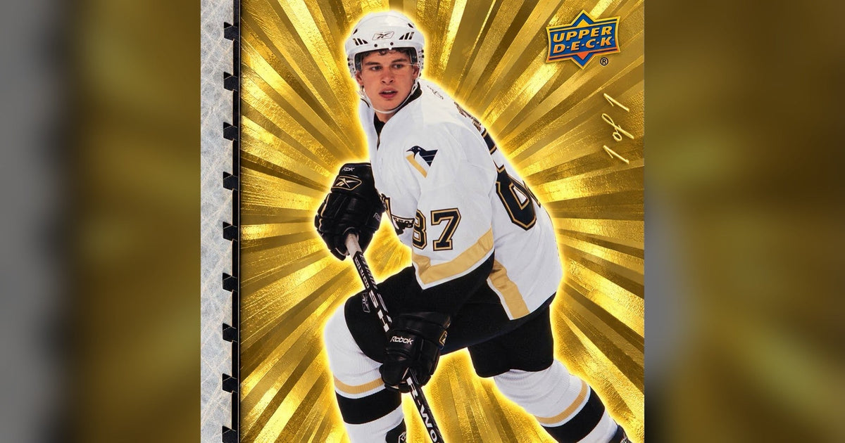 Sidney Crosby, carte Outburst Gold 1 of 1 d'Upper Deck